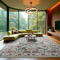 Axyaa Retro Flower Bird Print Nordic Style Living Room Carpet
