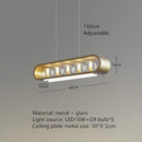 Axyaa Magic Bean Glass Pendant Light Gold Tricolor Color Changing Nordic Designer Lamp