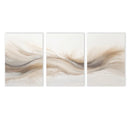 Axyaa Golden Beige Abstract Art Poster Brush Strokes Nordic Painting Wall Decor