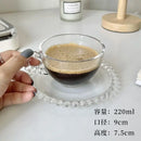 Axyaa Glass Beaded Dish Coffee Cup Set
