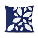 Axyaa Navy Blue Geometric Cushion Cover - Decorative Sofa Pillowcase