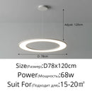 Axyaa Modern Ring Pendant Light for Living Room, Dining Room & Study