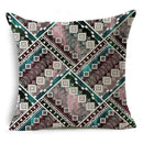 Axyaa Ramadan Vintage Ethnic Pattern Cushion Cover 45x45cm Linen Pillow Case