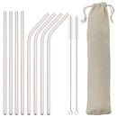 Axyaa Stainless Steel Straw Set - Colorful, High Quality, Reusable Straw
