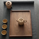 Axyaa Solid Wood Tea Tray - Elegant Snack Tray for Living Room & Dining Table