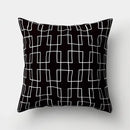 Axyaa Geometric Star Square Pillow Cover - Modern Home Decor Art Print