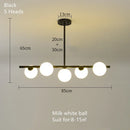 Axyaa LED Glass Ball Chandeliers for Home Decor & Kitchen Lighting