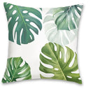 Axyaa Tropical Leaf Pattern Throw Pillow Covers for Sofa, Bedroom, Car