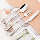 Colorful 16pcs Cutlery Set Mirror Stainless Steel Flatware by Axyaa