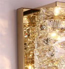 Axyaa Modern Gold Crystal Wall Sconce LED Lamp for Living Room Bedroom