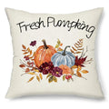 Harvest Pumpkin Truck Maple Leaf Pillow Case for Autumn Home Decor - Axyaa