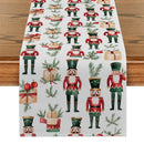 Nutcracker Gift Plant Fir Table Runner by Axyaa