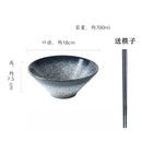 Axyaa Ramen Soup Salad Dessert Sashimi Bowl Set - Retro Japanese Ceramic Bowls