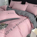 Axyaa Nordic Luxury Egyptian Cotton Bedding Set: King Queen Double Twin Size