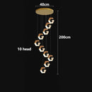 Axyaa Crystal Duplex Pendant Lamp for Stylish Living Room Luxe Décor
