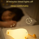 Axya Silicone Duck Night Light for Kids - Rechargeable Cute Bedroom Decor