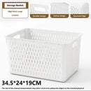 Axyaa Plastic Storage Baskets Stackable Household Organizer Bins for Pantry Snacks Toys