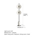 ELZRA Modern LED Floor Lamp White Marble Axyaa Brand