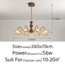 Axyaa Glass Ball Chandelier Pendant Light for Bedroom Living Room Restaurant