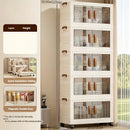 Axyaa 50cm Wide Folding Plastic Wardrobe with Doors for Bedroom/Living Room Storage