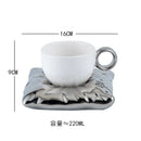 Axyaa Ceramic Coffee Cup Set: European Afternoon Tea, Breakfast Saucer, Dessert Plate, Gift