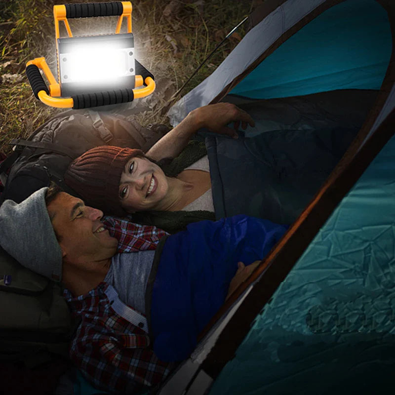 Axya 380W Foldable LED Work Light: Super Bright Handheld Spotlight for Camping & Auto Repair