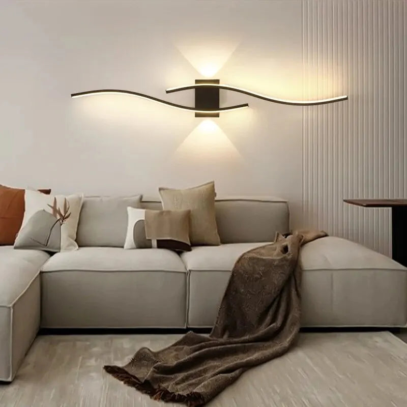 Axyaa Aluminum LED Wall Sconce for Modern Living Room Lighting