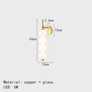 Axyaa White Glass LED Chandelier for Modern Minimalist Indoor Lighting