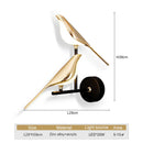Axyaa LED Wall Sconce 360° Rotatable Indoor Wall Lamp for Bedroom Corridor