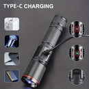 Axya Rechargeable LED Flashlight 6 Lighting Modes Waterproof Tactical Torch