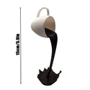 Axya Coffee Splash Sculpture: Creative Desktop Decor for Kitchen & Home