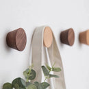 Axyaa Wooden Coat Hook Hat Key Holder Bathroom Rack Wall Mounted Storage