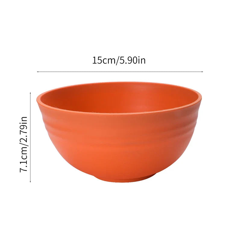 Axyaa 8pcs PP Bowl Set for Family Kitchen, Restaurant, Picnic, Camping