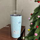 Axyaa Christmas Thermal Tumbler 550ml Stainless Steel Insulated Mug