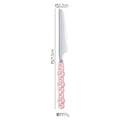 Axyaa Pearl Byen Ceramic Handle Cutlery Spoon Fork Set