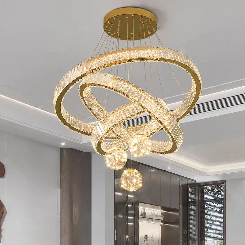 Axyaa Pendant Lights: Modern LED Chandelier Ceiling Lamp for Dining Room