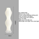 Axyaa LED Floor Lamp: Modern Vintage White Lights for Home Living Room.