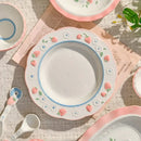 Axyaa Strawberry Hand-painted Ceramic Tableware Set for Household Dinner Plates