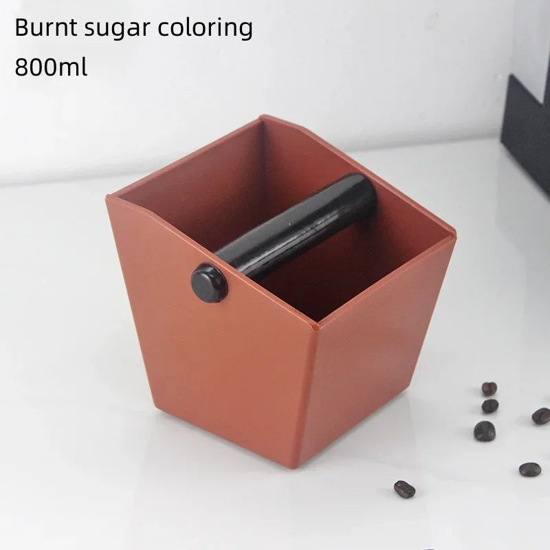 Axyaa Coffee Knock Box - Espresso Grounds Container Barista Bucket Bin Anti-Slip