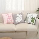 Axyaa Nordic Easter Bunny Throw Pillowcase 45X45 Cartoon Cute Home Decoration
