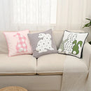 Axyaa Nordic Easter Bunny Throw Pillowcase 45X45 Cartoon Decoration Cojines