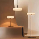 Axyaa LED Fabric Pendant Light - Modern Circular Hanging Lamp for Living, Dining, Bedroom, Kitchen, Island & Restaurant