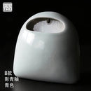 Ceramic Hanging Vase Wall Decoration Flower Pot for Japanese Flower Arrangement by Axyaa