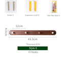 Axyaa Black Walnut Wood Clothes Hook, Wall Brass Hanger for Bedroom Foyer