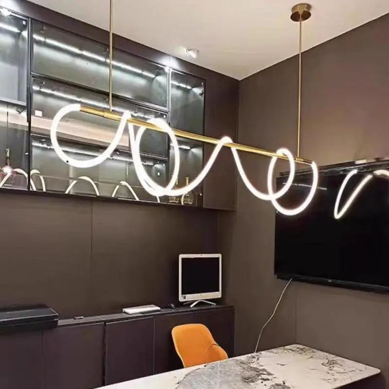 Axyaa Nordic Modern Dimmable Ceiling Chandelier for Home Decor Lighting