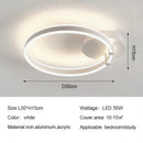 Axyaa Round Ring LED Ceiling Light Modern Minimalism Chandelier for Living Room