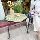 Axyaa Nordic Flower Tray: Handmade Round Foldable Storage Tray