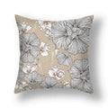 Axyaa Oil Art Printed Back Cushion Cover - Garden Living Room Pillow Case