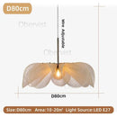 Axyaa Nordic Fabric Flower Pendant Light - Cream Chandelier Home Decoration
