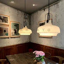 Axyaa Glass Pendant Lights - LED Hanging Chandelier for Bedroom, Dining Room, Kitchen & Bar